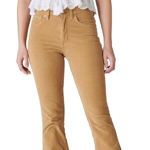 Lucky Brand corduroy jeans size 00 cider color